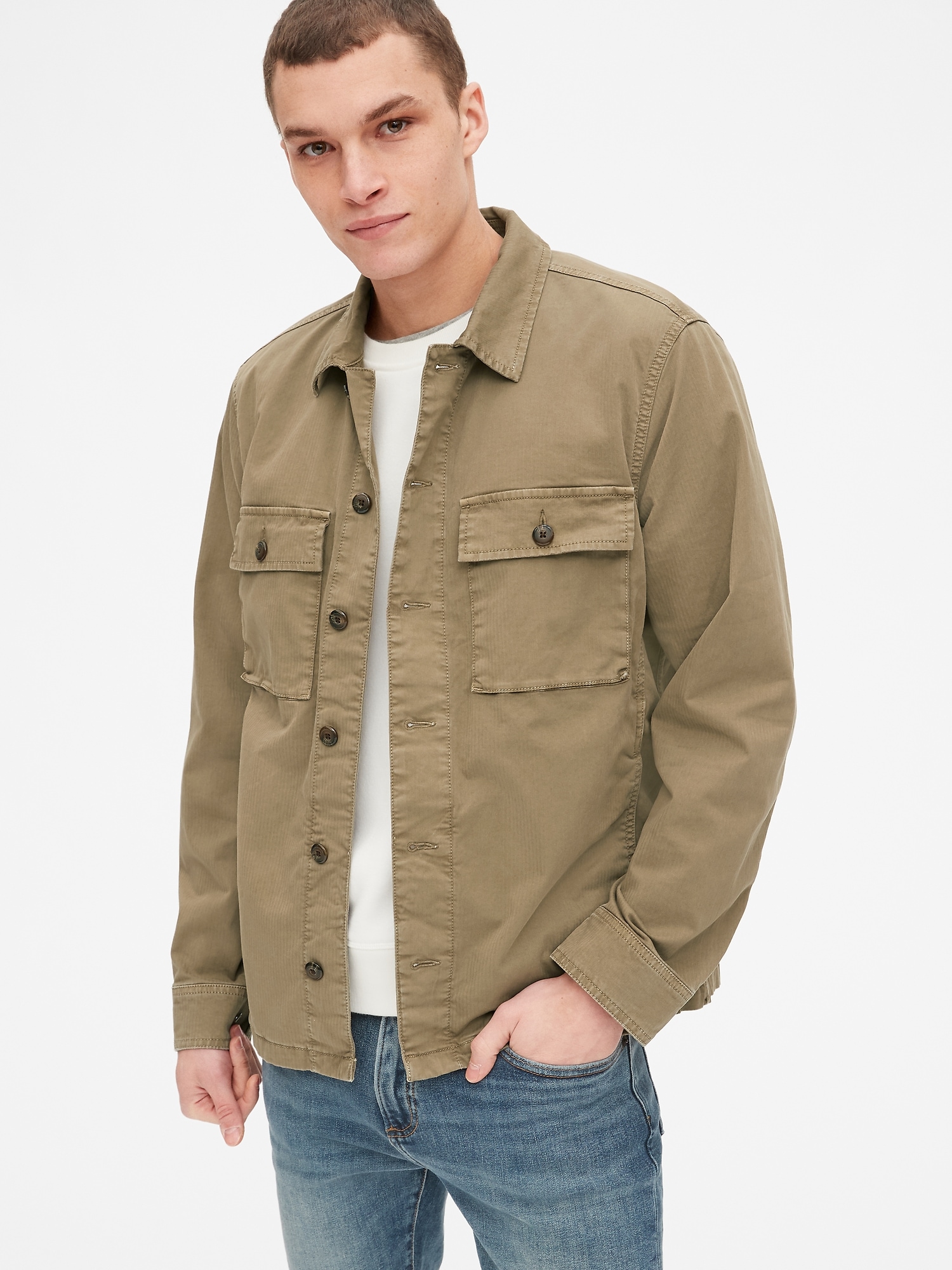 Gap utility shirt jacket outlet