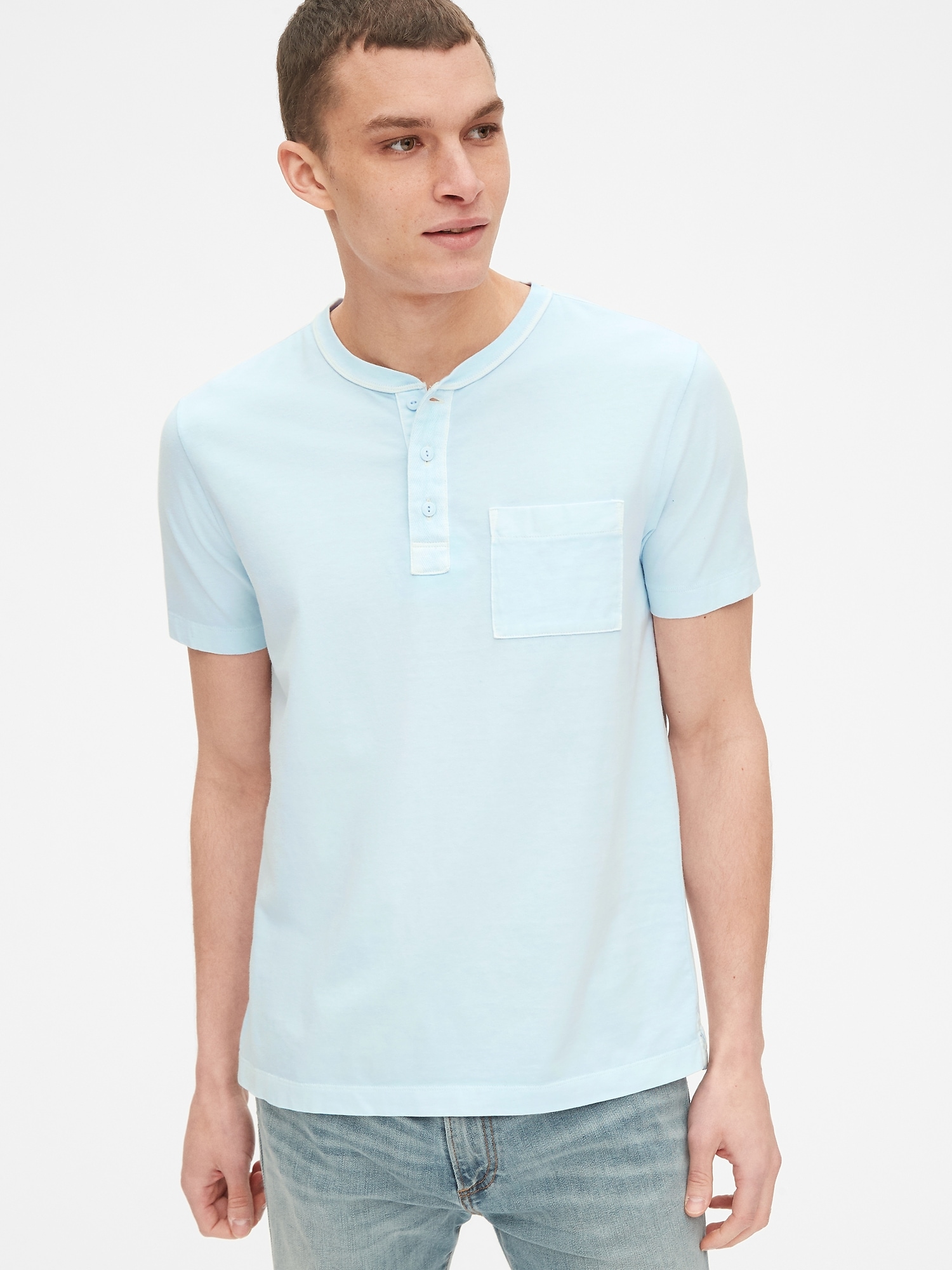 Vintage Short Sleeve Henley Gap