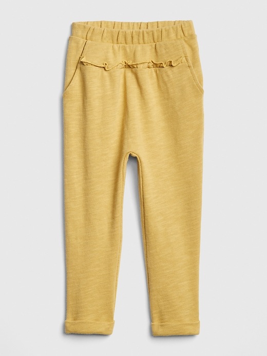 View large product image 1 of 1. Toddler Ruffle-Trim Joggers In French Terry