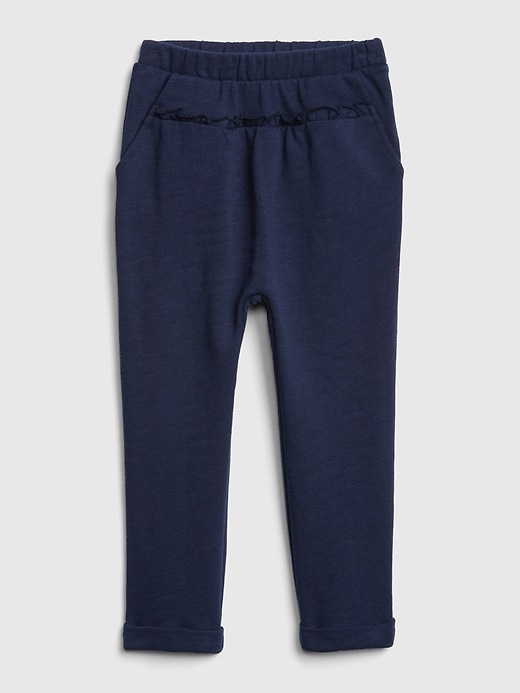View large product image 1 of 1. Toddler Ruffle-Trim Joggers In French Terry