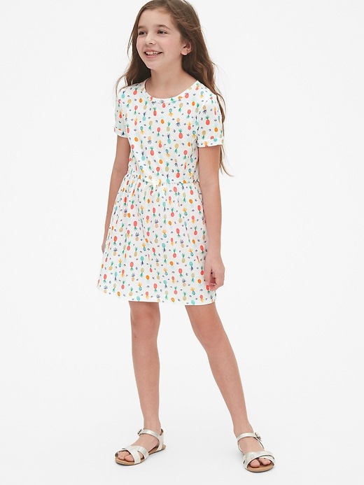 Image number 2 showing, Kids Pineapple Cinched-Waist Dress