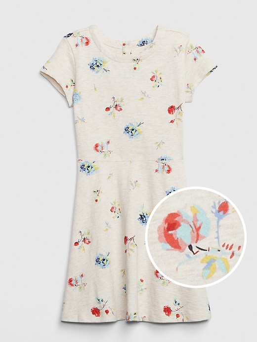Image number 1 showing, Kids Floral Fit And Flare Dress