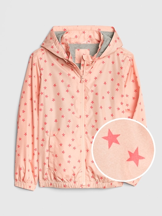 1 of 8 showing, with the color willow pink of product Kids Star Windbuster