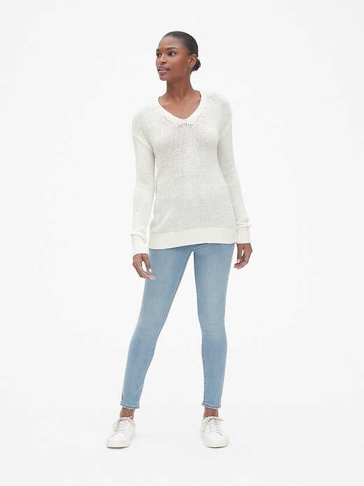 Image number 3 showing, Featherweight V-Neck Pullover Sweater