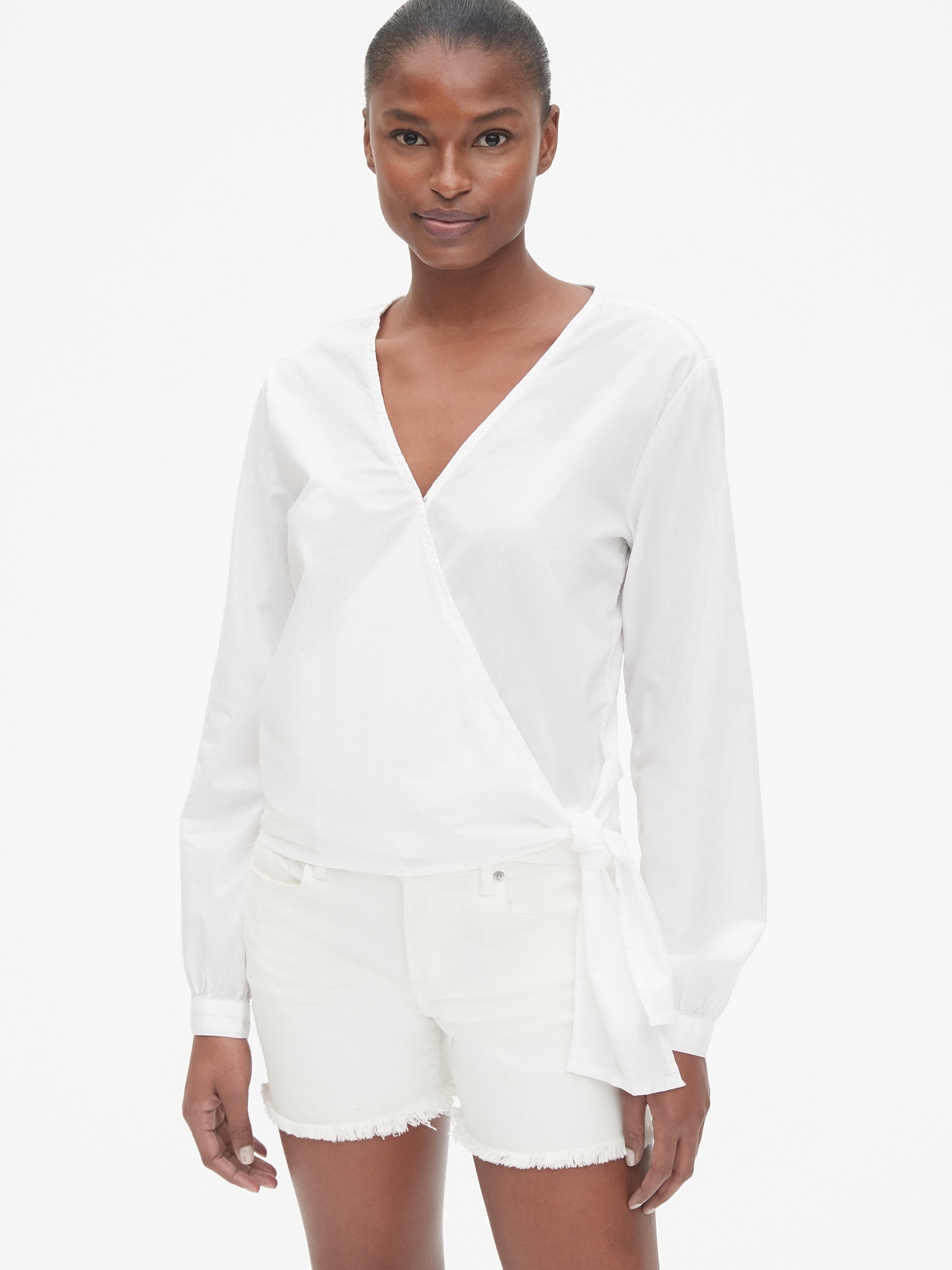 Gap wrap shirt deals