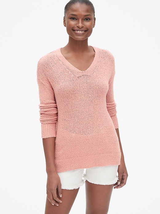 Image number 7 showing, Featherweight V-Neck Pullover Sweater