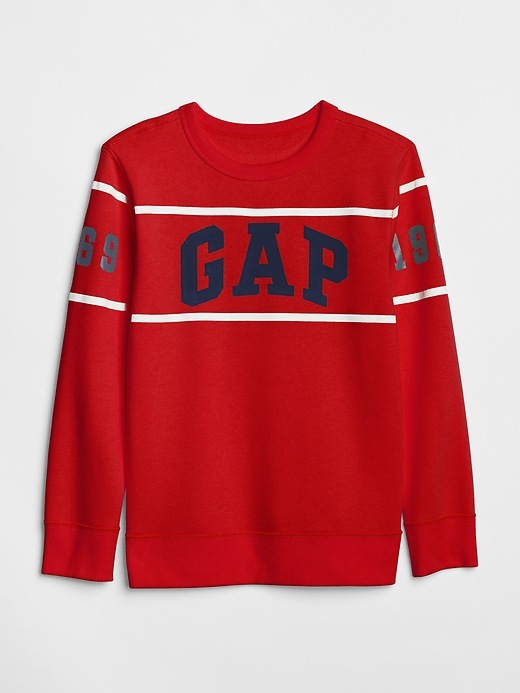 1 of 8 showing, with the color red apple of product Kids Gap Logo Sweatshirt