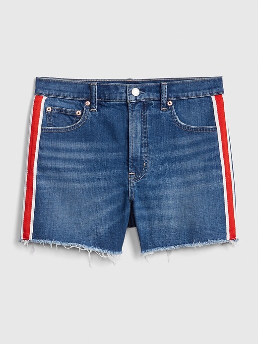 Image number 6 showing, High Rise 4" Denim Shorts with Secret Smoothing Pockets