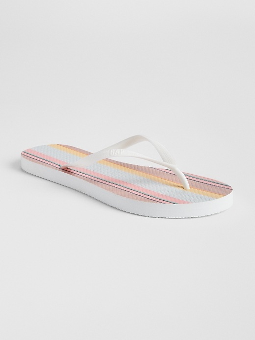 Image number 1 showing, Print Flip Flops