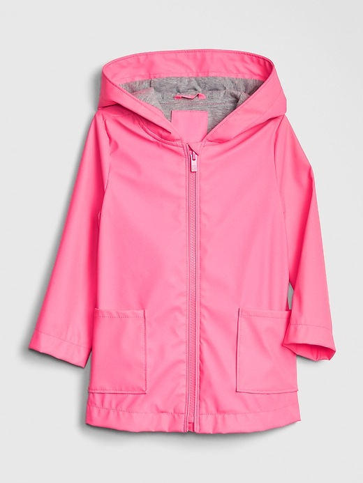 Image number 1 showing, Toddler Jersey-Lined Rain Jacket