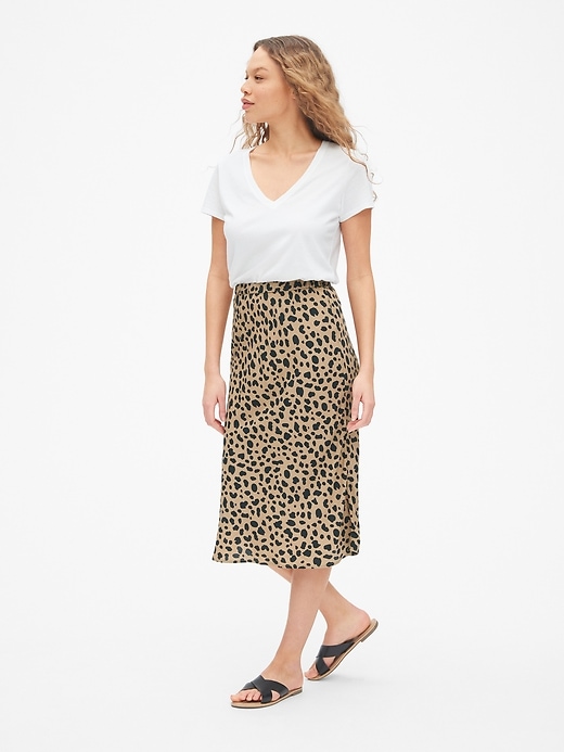 Image number 3 showing, Print Midi Skirt