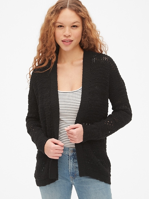 Image number 7 showing, Mix-Stitch Cardigan Sweater