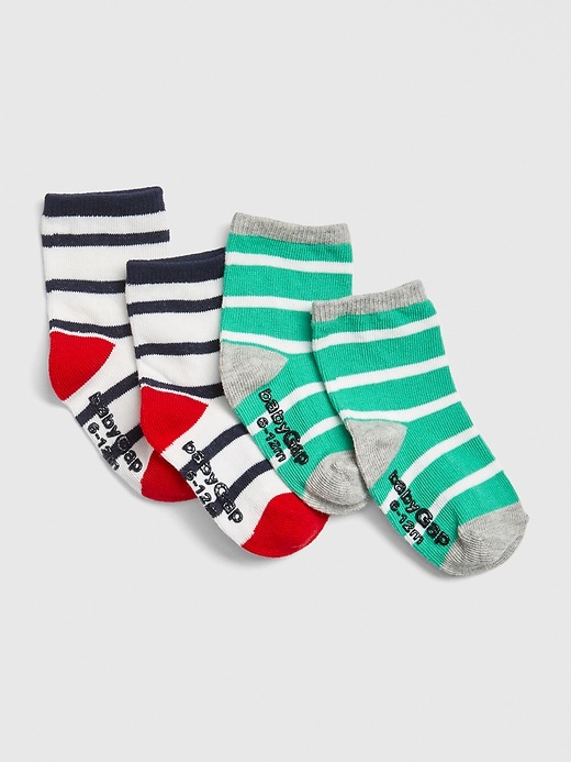 View large product image 1 of 1. Stripe Crew Socks (2-Pack)