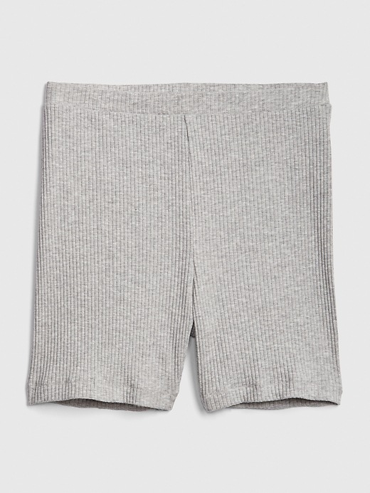 2 of 8 showing, with the color heather grey of product First Layer Essentials Ribbed Shorts