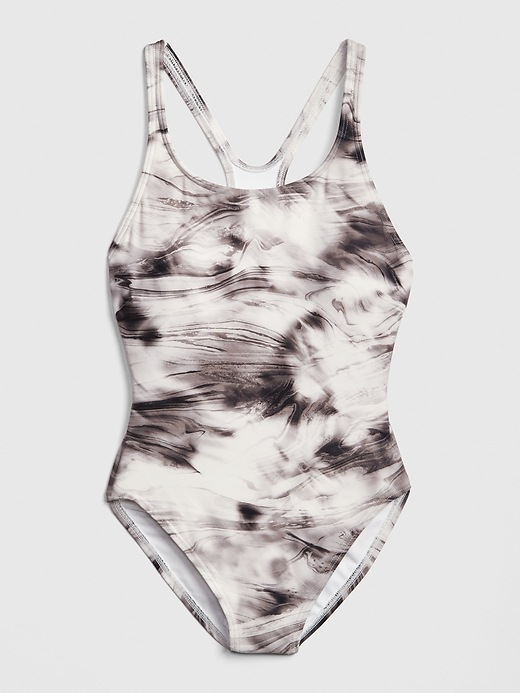 Image number 3 showing, Racerback Print One-Piece Suit