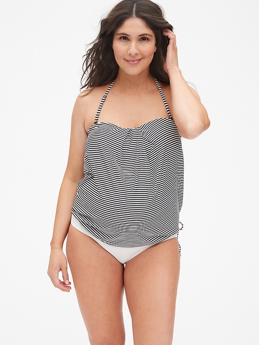 View large product image 1 of 1. Maternity Drawstring Swim Top