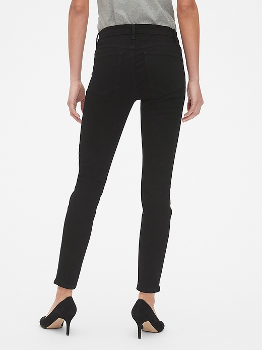 Image number 2 showing, Mid Rise True Skinny Jeans