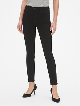 gap true skinny black