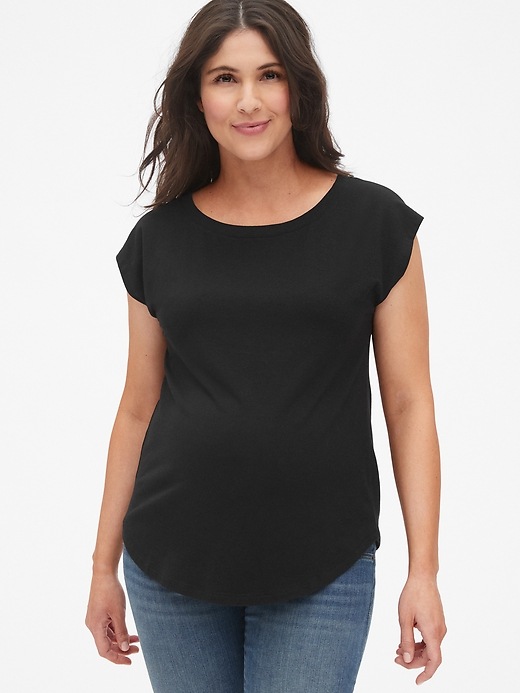 Maternity Dolman Cap Sleeve TShirt Gap