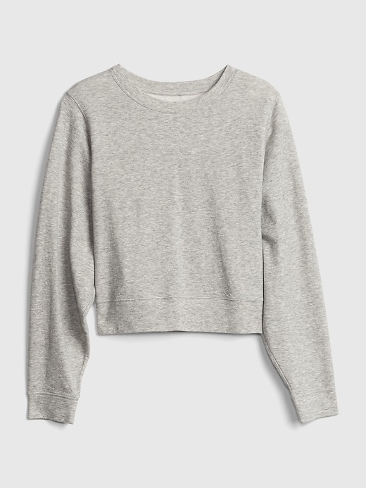View large product image 2 of 2. Cropped Pullover Sweatshirt