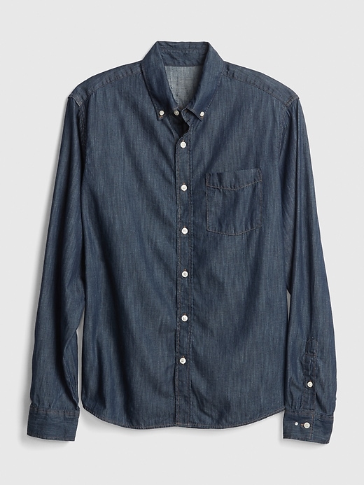 Image number 6 showing, Untucked Fit Denim Shirt