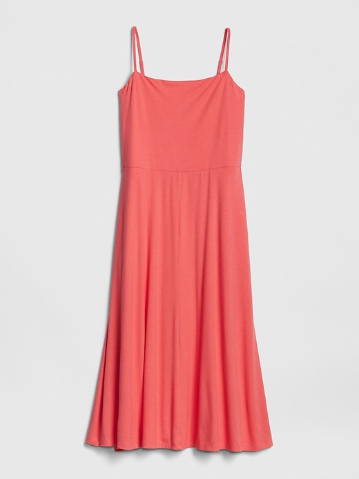 Image number 6 showing, Fit and Flare Ribbed Cami Midi Dress