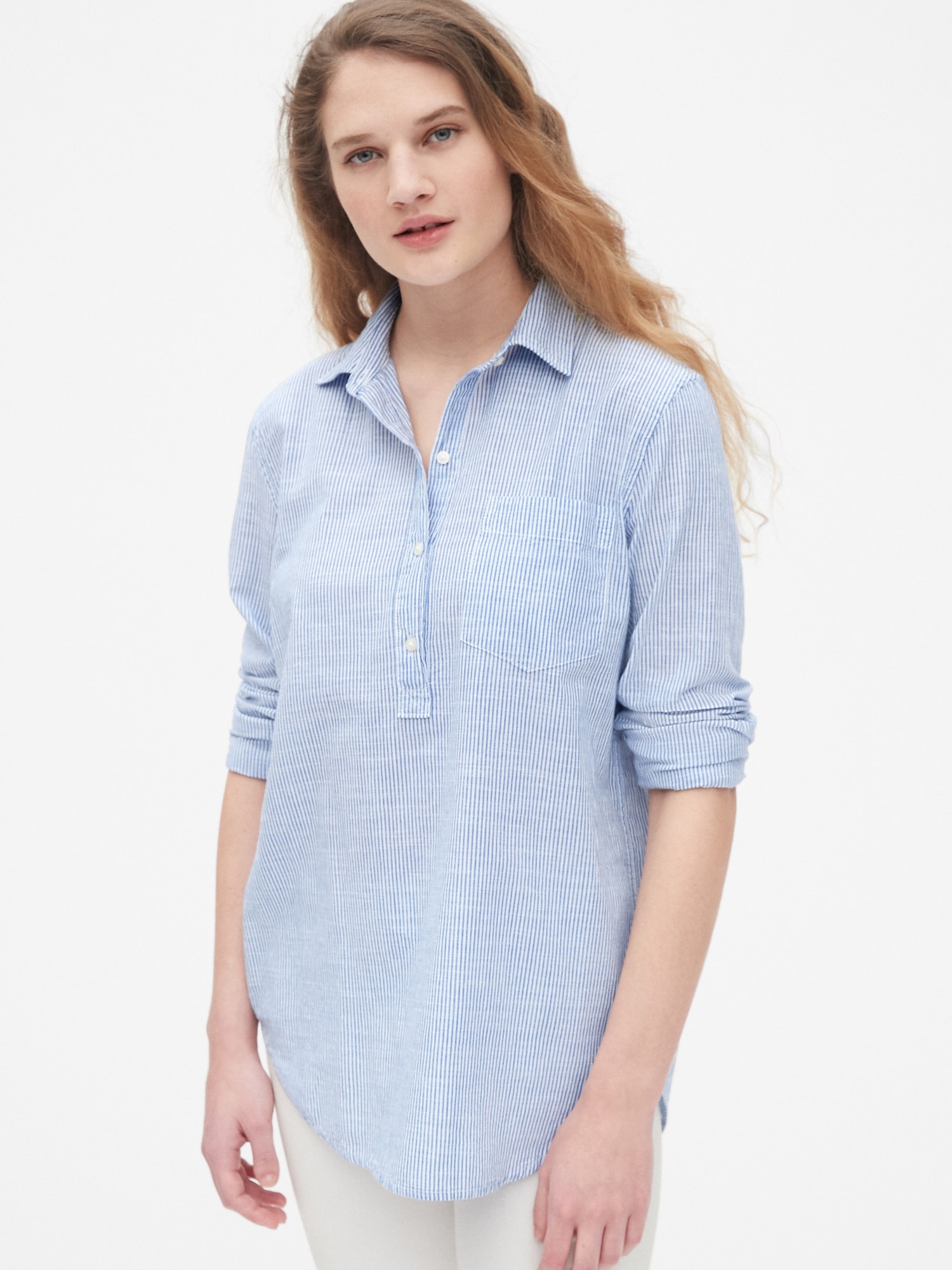 Gap popover shirt deals