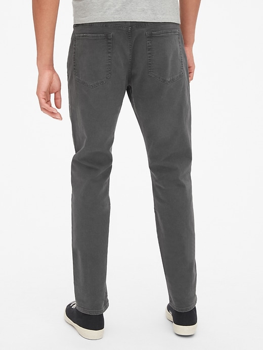 2 of 8 showing, with the color clean grey of product Slim Jeans with GapFlex