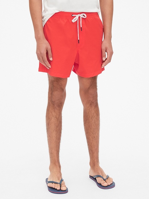 5" Solid Swim Trunks Gap