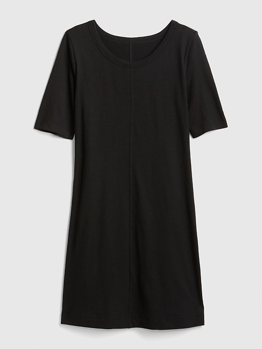 Image number 6 showing, Soft Slub Elbow-Length T-Shirt Dress