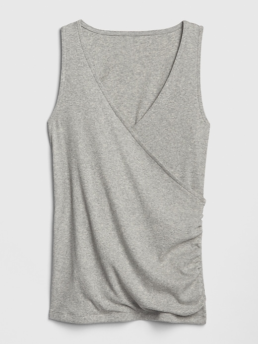 Image number 2 showing, Maternity Crossover Nursing Tank Top