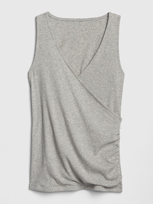 Image number 2 showing, Maternity Crossover Nursing Tank Top