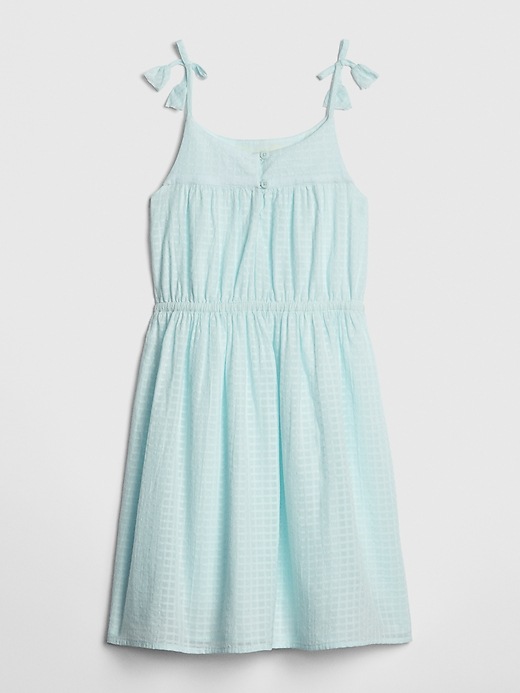 Image number 3 showing, Kids Embroidered Tassel Fit and Flare Dress