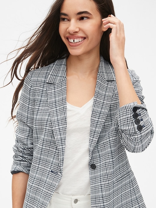 Image number 5 showing, Classic Houndstooth Blazer