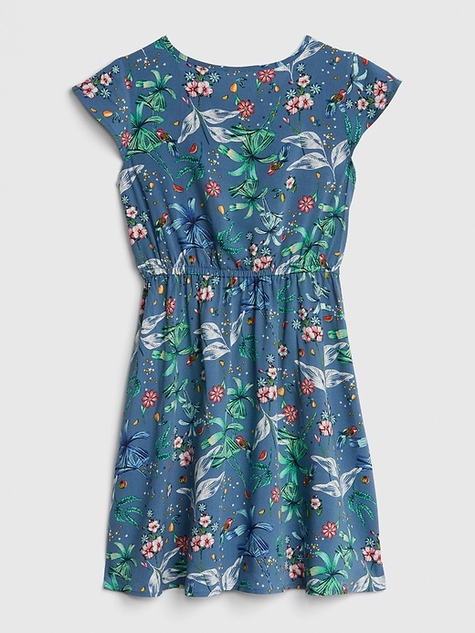 Image number 3 showing, Kids Floral Fit and Flare Dress