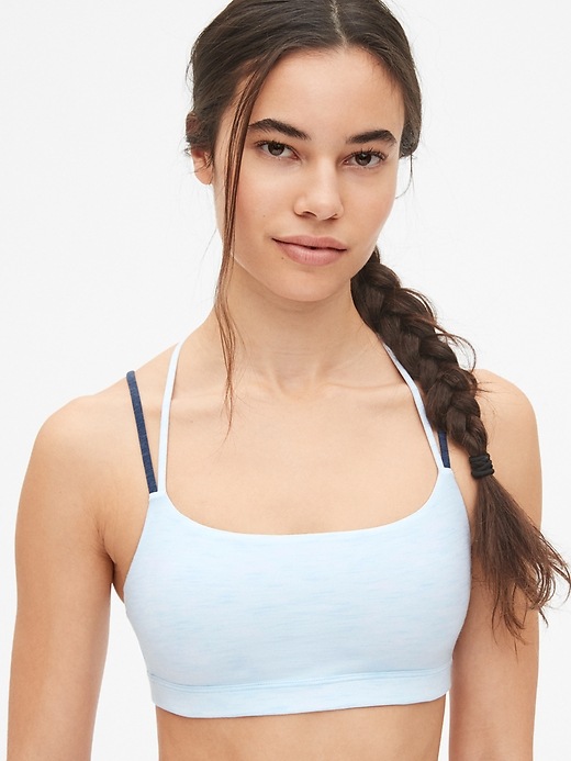 Image number 3 showing, GapFit Breathe Low Support Strappy Sports Bra