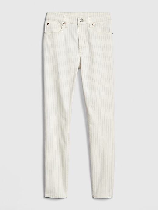 Image number 6 showing, Mid Rise Stripe True Skinny Ankle Jeans