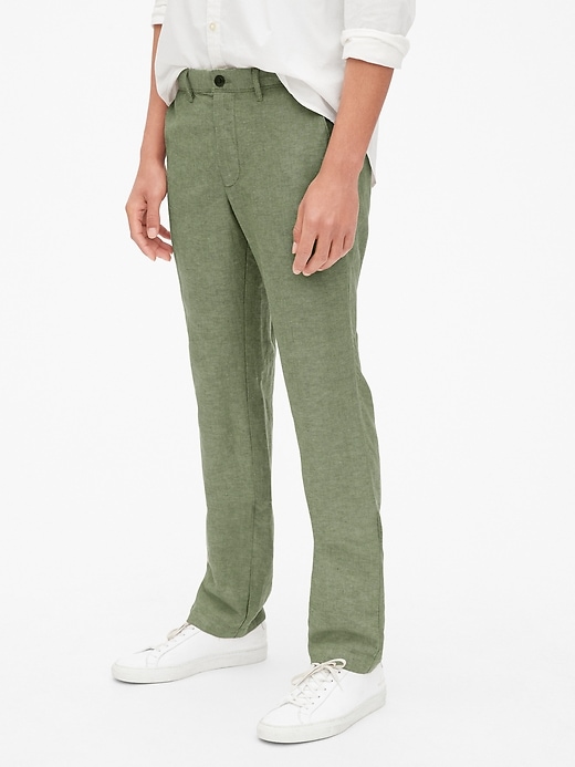 Image number 7 showing, Linen Khakis in Straight Fit