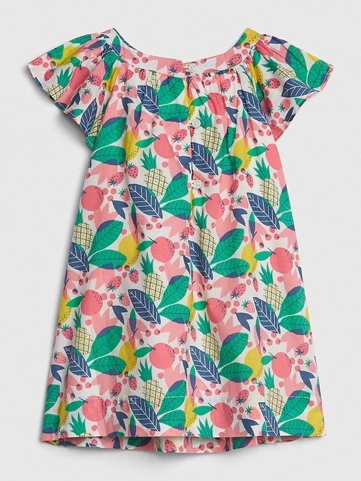 Image number 3 showing, Baby Print Flutter Dress