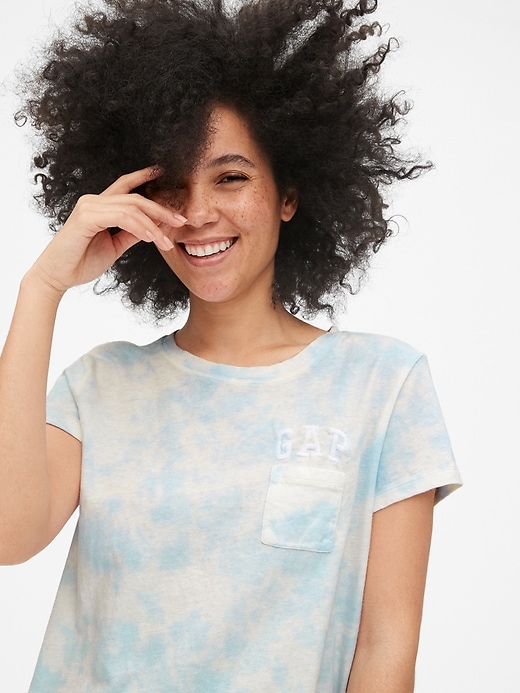 Sweat Col Rond Maternité GAP - Bleu Tie-dye - Taille M - Neuf étiquettes