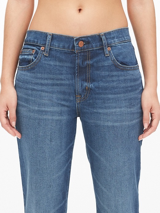 Image number 5 showing, Mid Rise Girlfriend Jeans