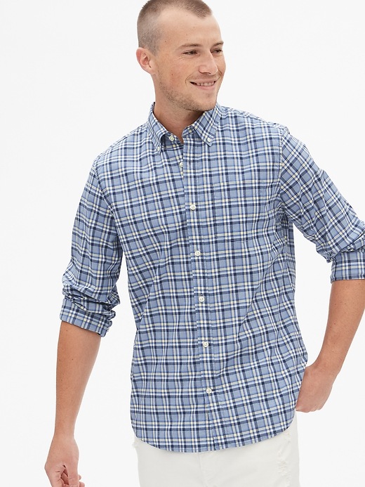 View large product image 1 of 1. Lived-In Stretch Poplin Shirt