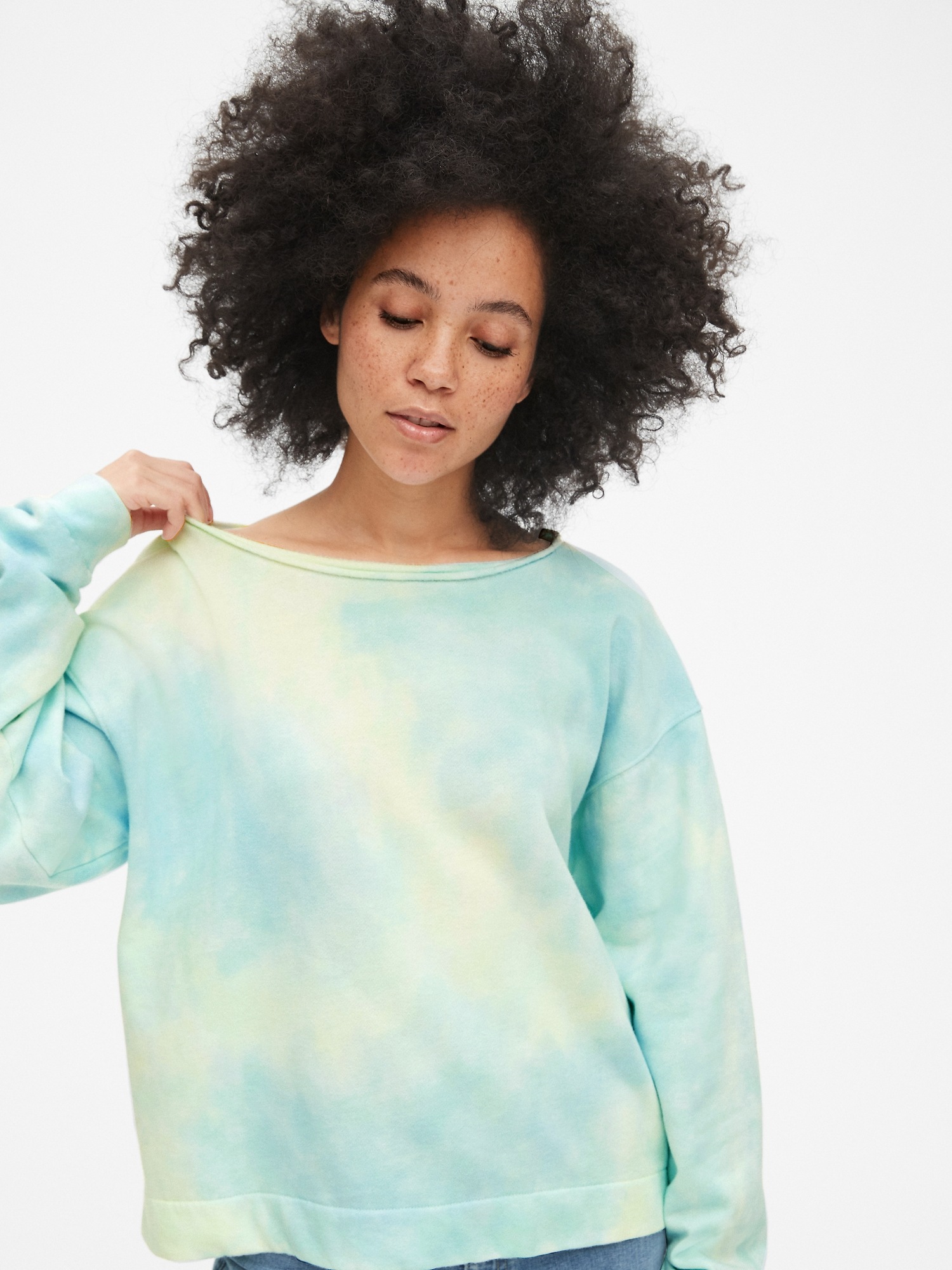 HI-LOW HEM FRONT SEAM SWEATER - SOFT GARMENT DYED SWEATER - TW-1962 - RELAXED FIT