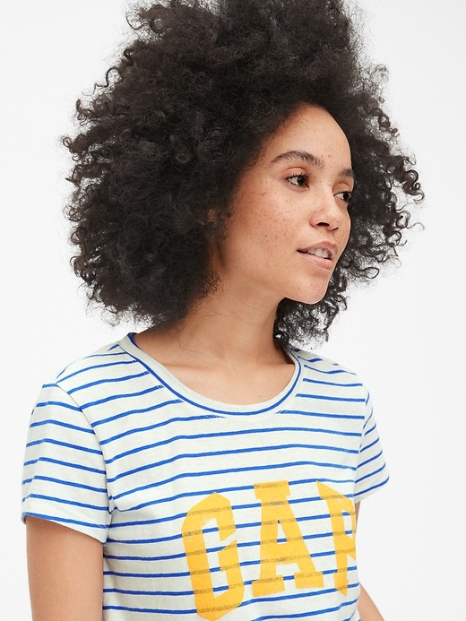 Image number 5 showing, Gap Logo Stripe Crewneck T-Shirt