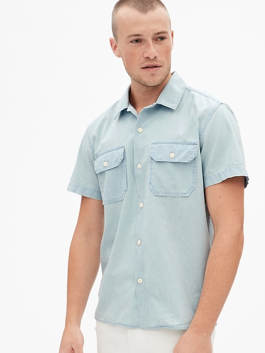 Image number 1 showing, Chambray Work Shirt