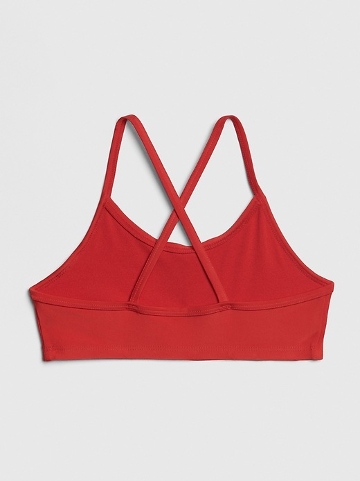 2 of 8 showing, with the color red light of product Kids Strappy Swim Top