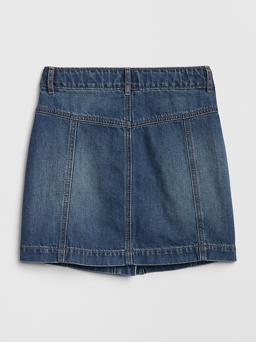 Image number 2 showing, Kids Denim Button-Front Skirt