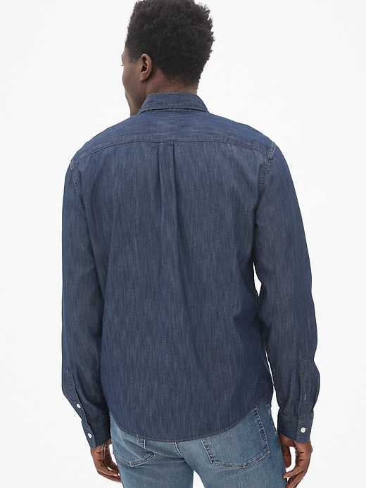 Image number 2 showing, Untucked Fit Denim Shirt