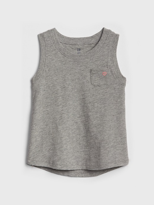 View large product image 1 of 1. Toddler Pocket Tank Top