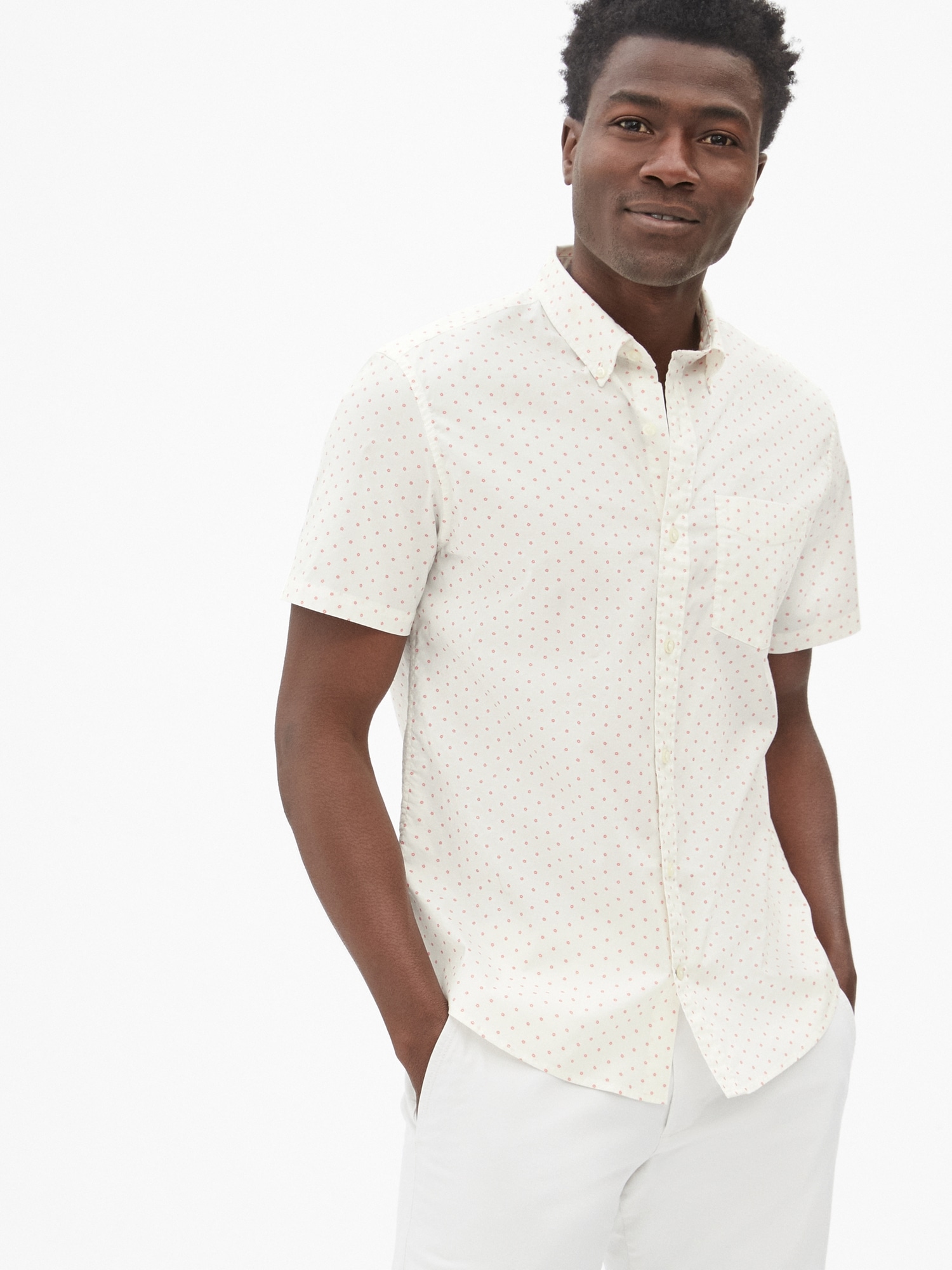 Lived-In Stretch Poplin Short Sleeve Shirt